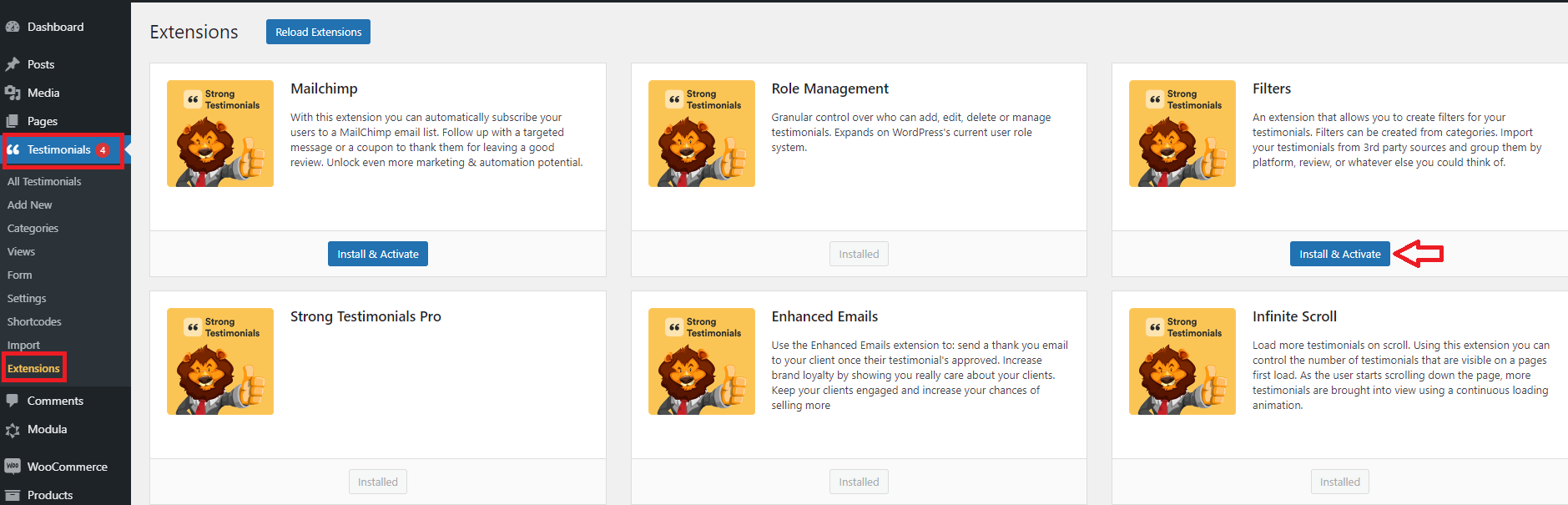 Download Strong Testimonials Filters version 1.0.5