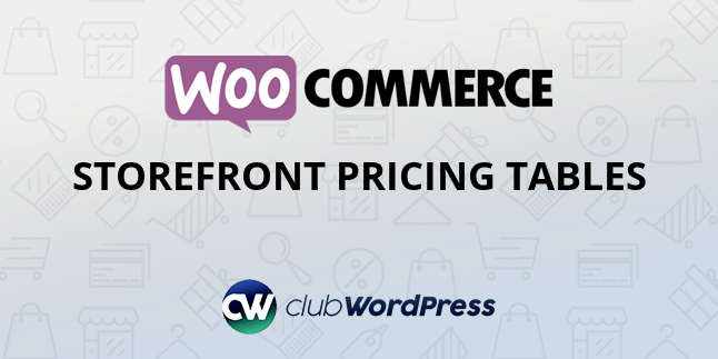 WooCommerce Storefront Pricing Tables