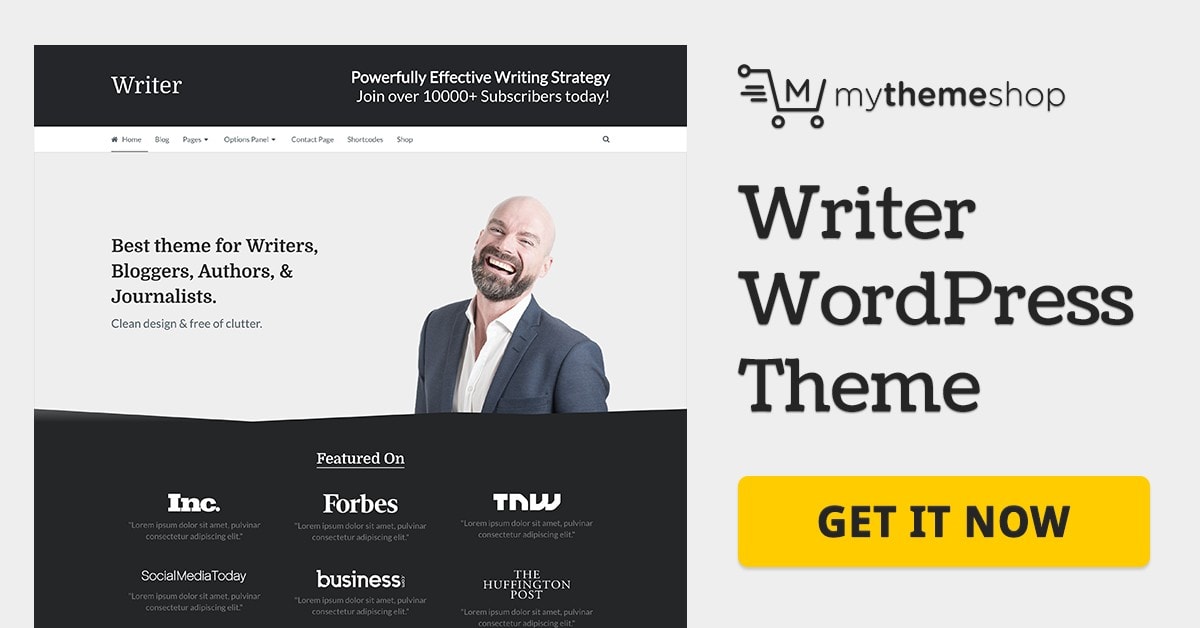 MyThemeShop – Writer