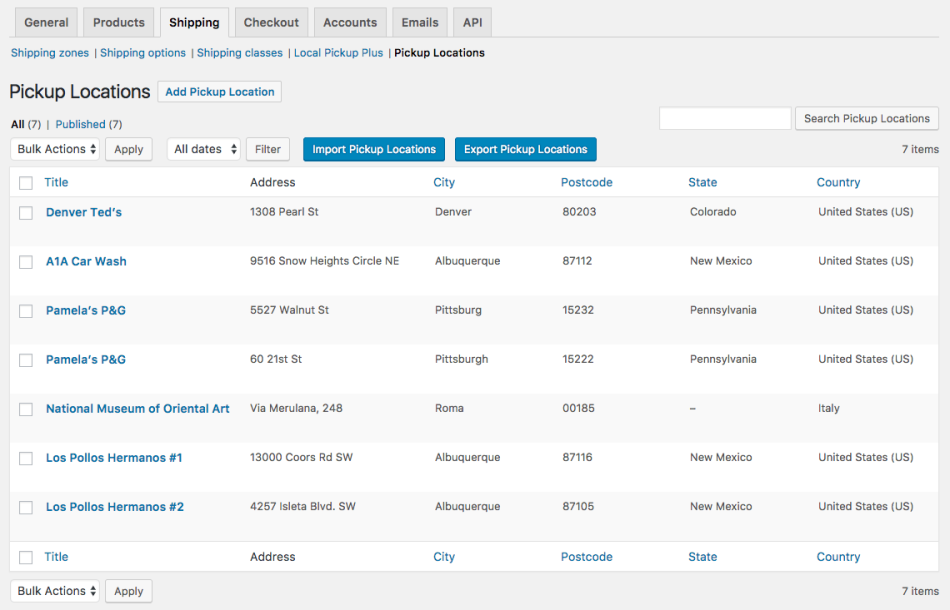 WooCommerce – Local Pickup Plus