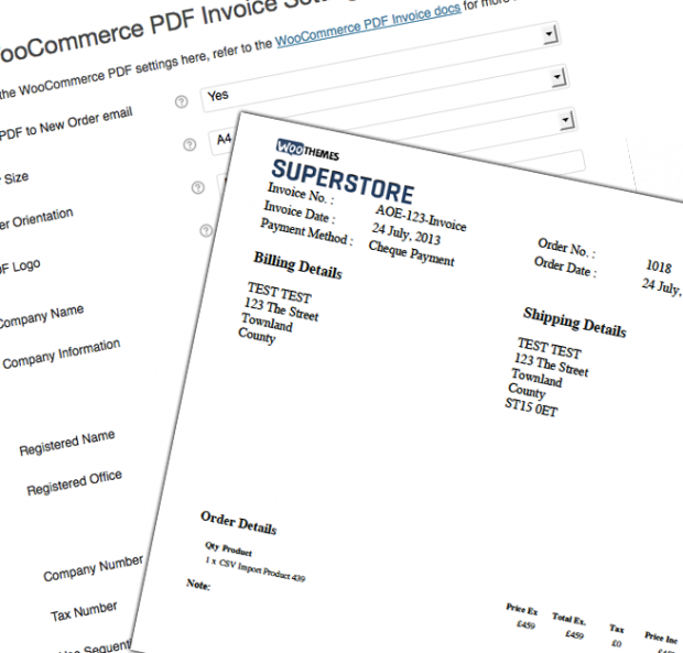 WooCommerce – PDF Invoices
