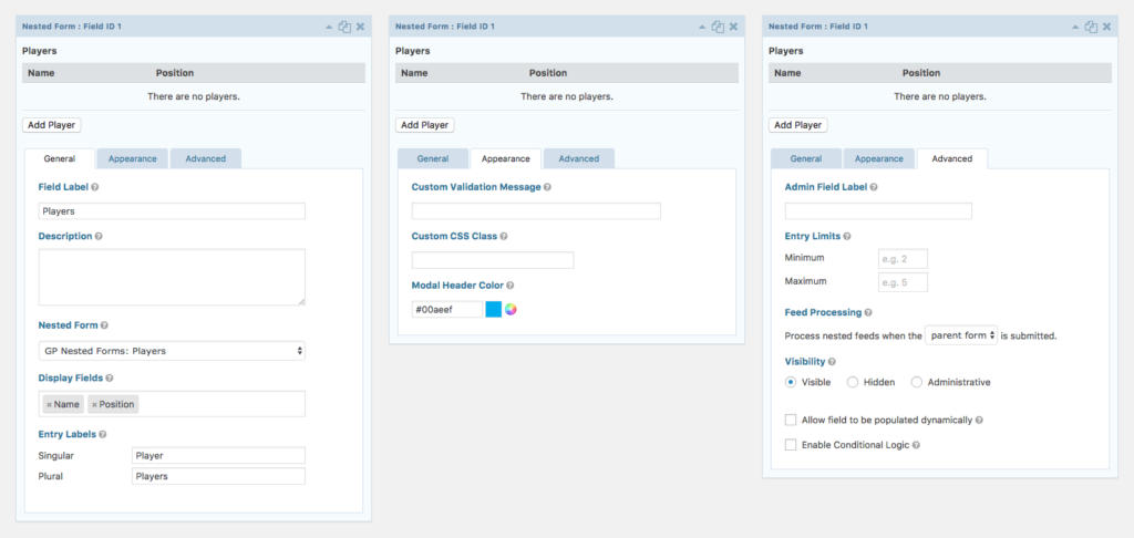 Gravity Perks – Nested Forms