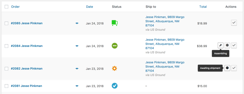 WooCommerce – Order Status Manager