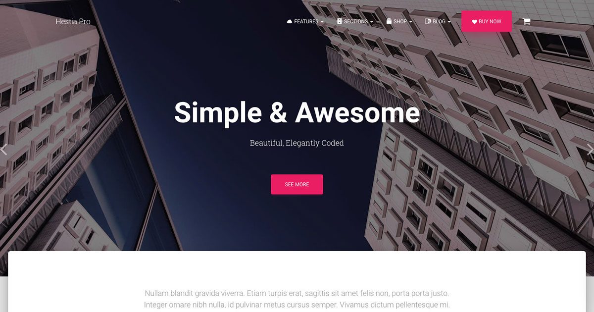 ThemeIsle – Hestia Pro WordPress Theme