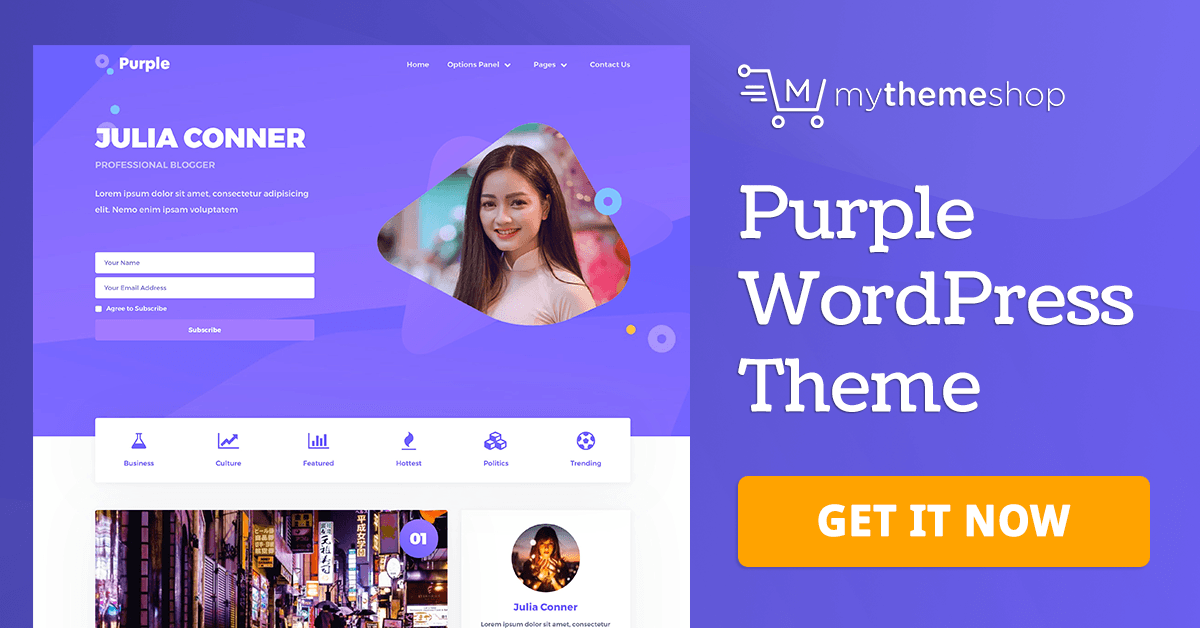 MyThemeShop – Purple