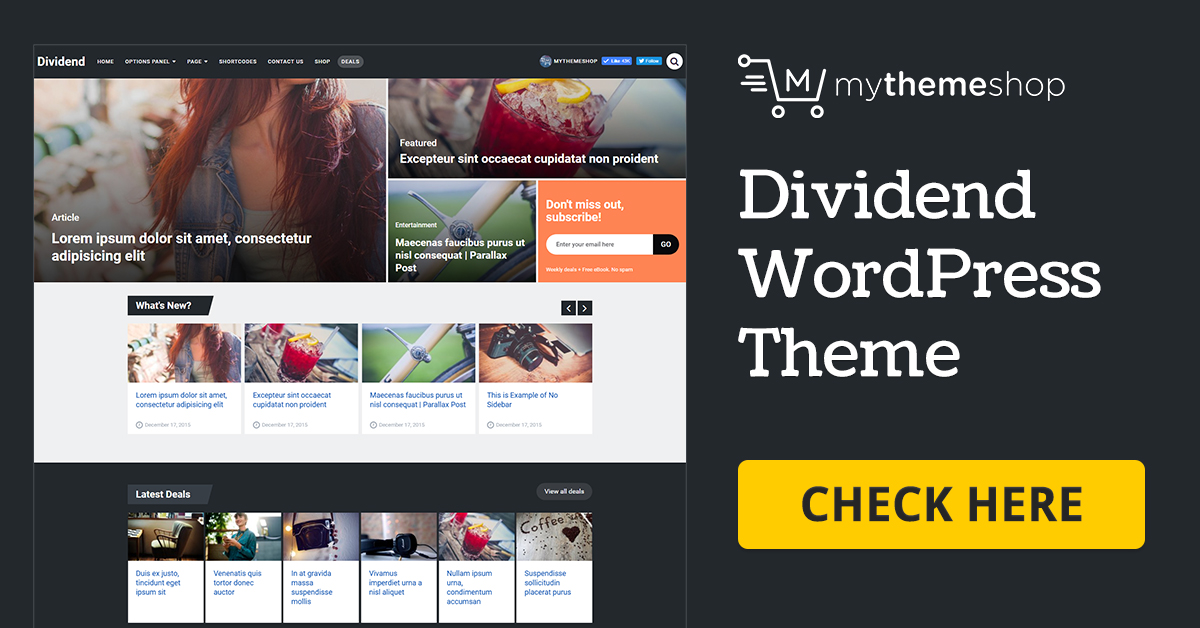 MyThemeShop – Dividend