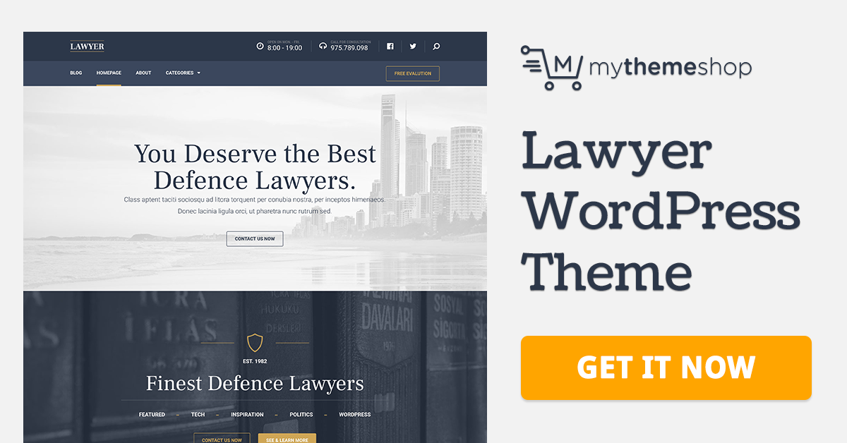 MyThemeShop – Lawyer