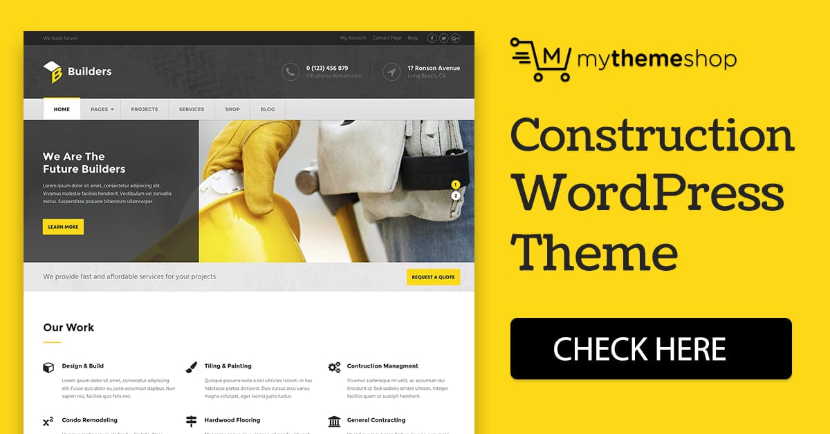 MyThemeShop – Builders