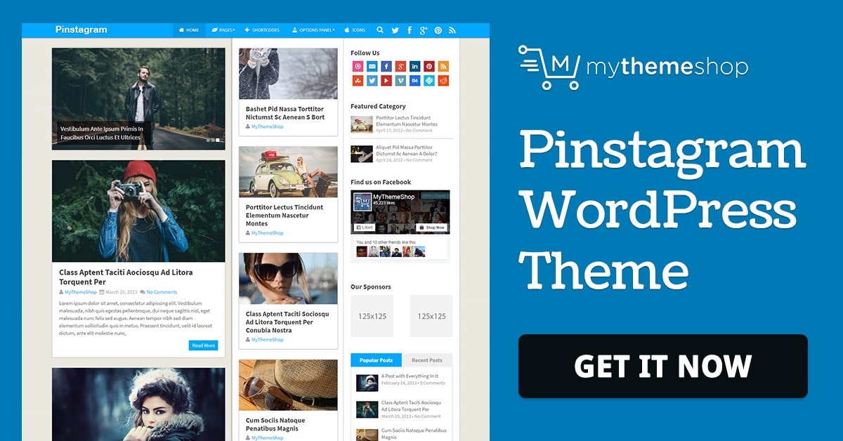 MyThemeShop – Pinstagram