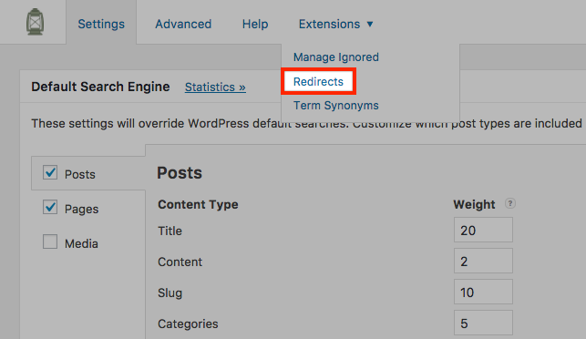 SearchWP – Redirects