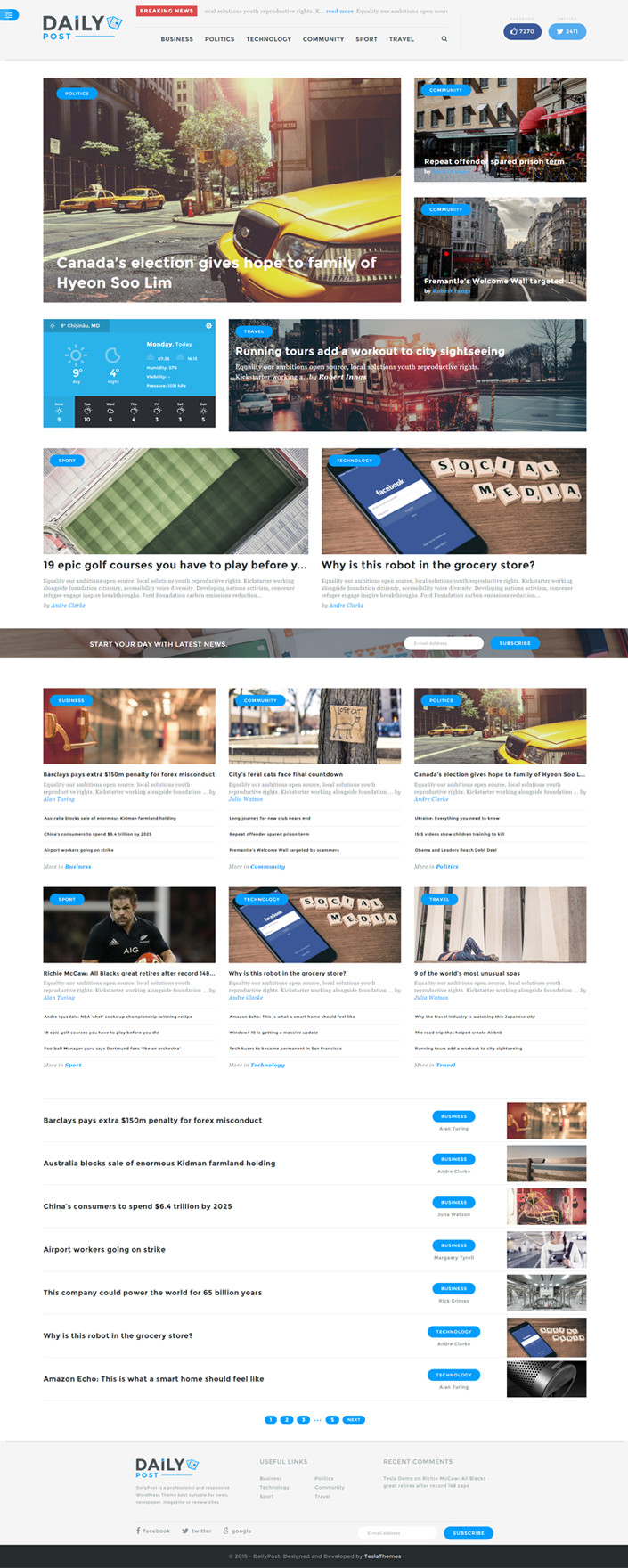 TeslaThemes – DailyPost
