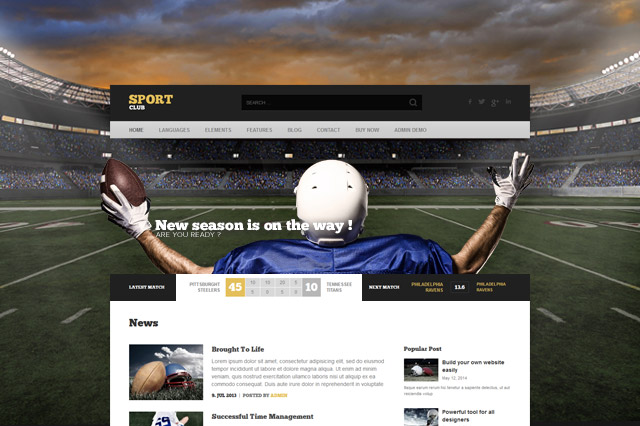 AIT Themes – SportClub WordPress Theme