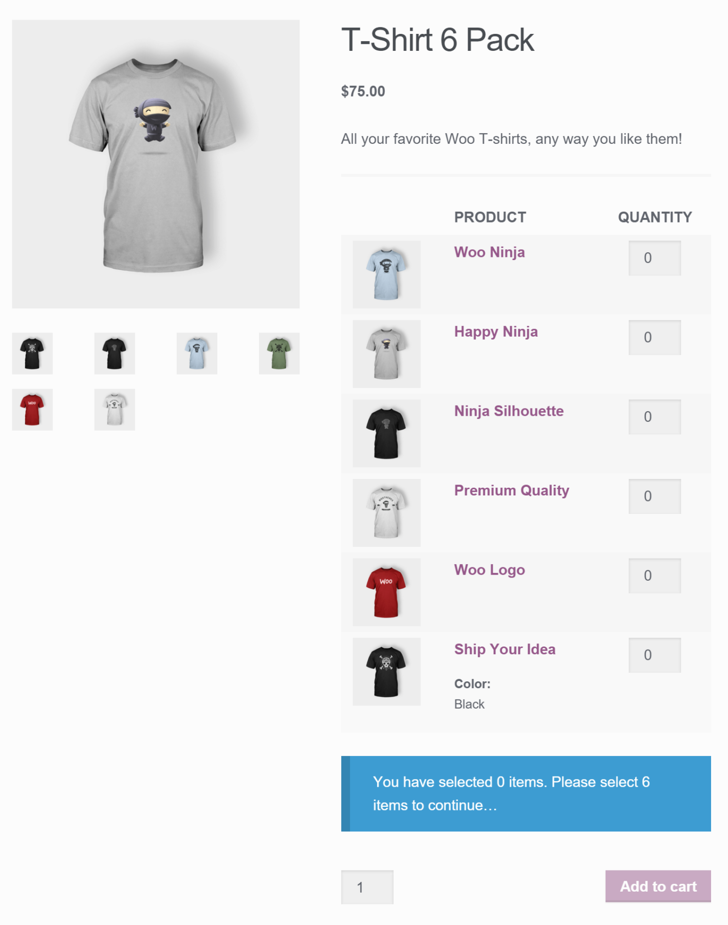 WooCommerce – Mix and Match Products
