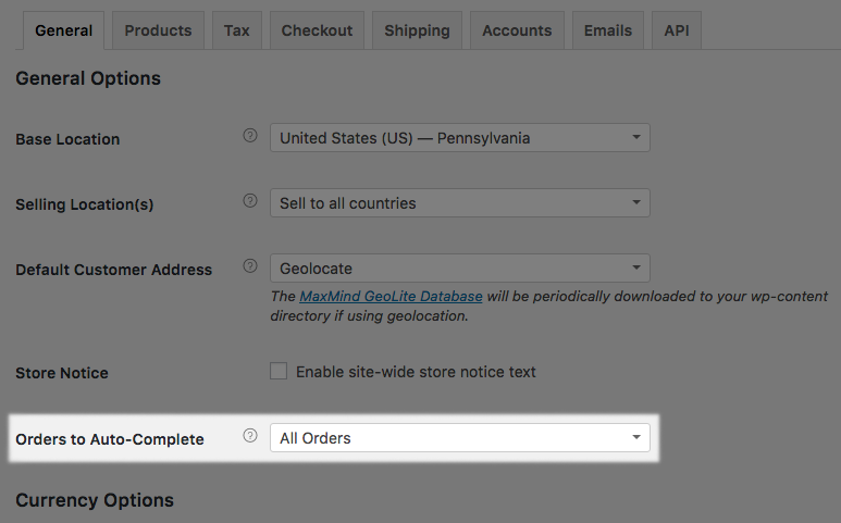 WooCommerce – Order Status Control