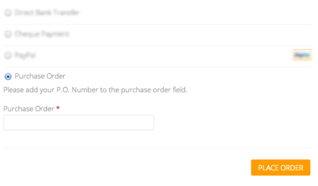 WooCommerce – Purchase Order Gateway