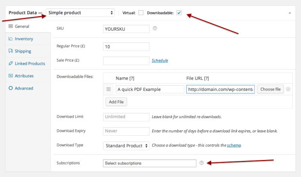 WooCommerce – Subscription Downloads