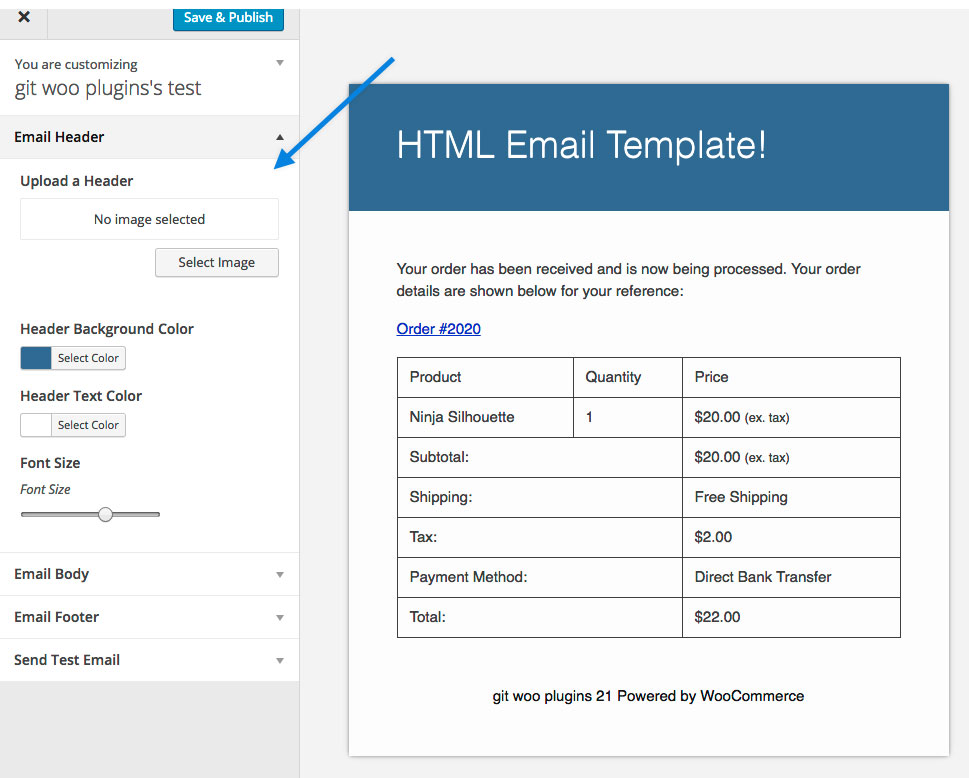 WooCommerce – Email Customizer