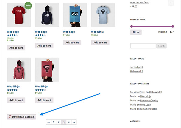 WooCommerce – Store Catalog PDF Download