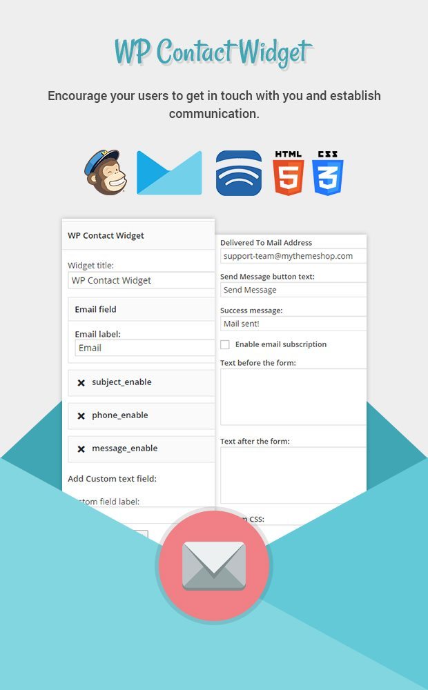 MyThemeShop – WP Contact Widget Plugin