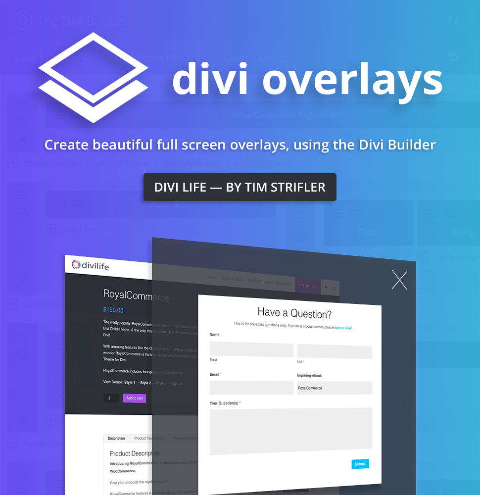 Divi Overlays Templates –