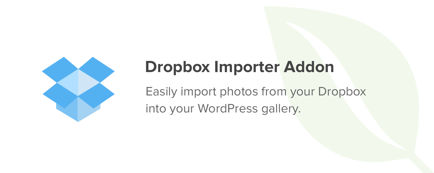 Envira Gallery Dropbox Importer Addon