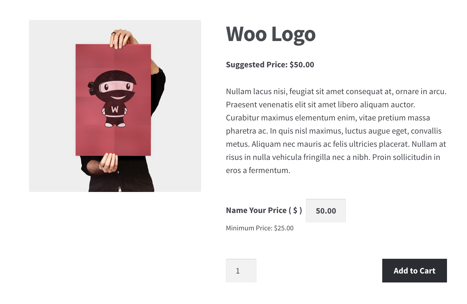 WooCommerce – Name Your Price
