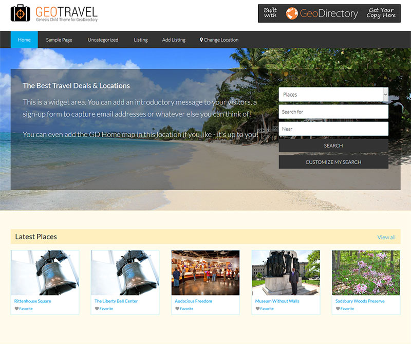 GeoDirectory – Geo Travel Genesis Child