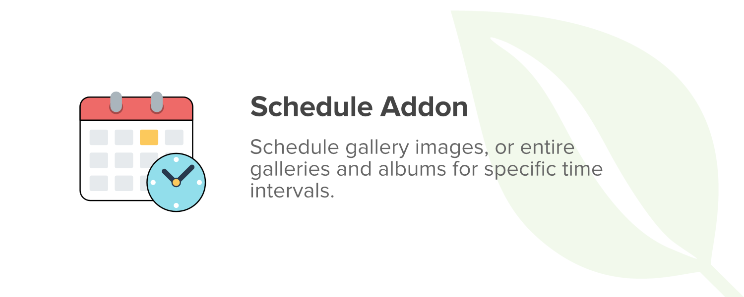Envira Gallery  Schedule Addon