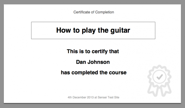 WooCommerce – Sensei Certificates