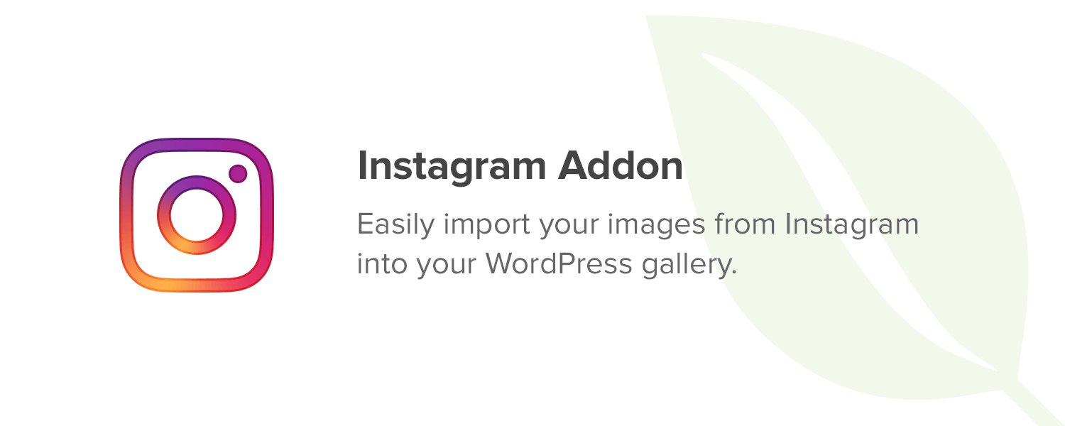 Envira Gallery Instagram Addon