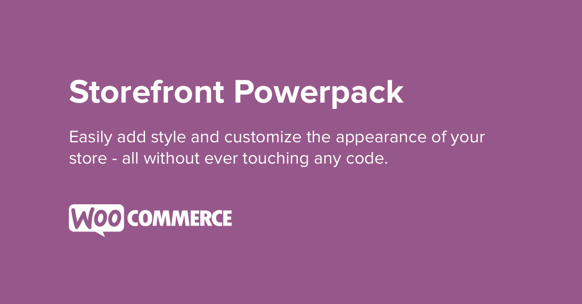 WooCommerce – Storefront Designer