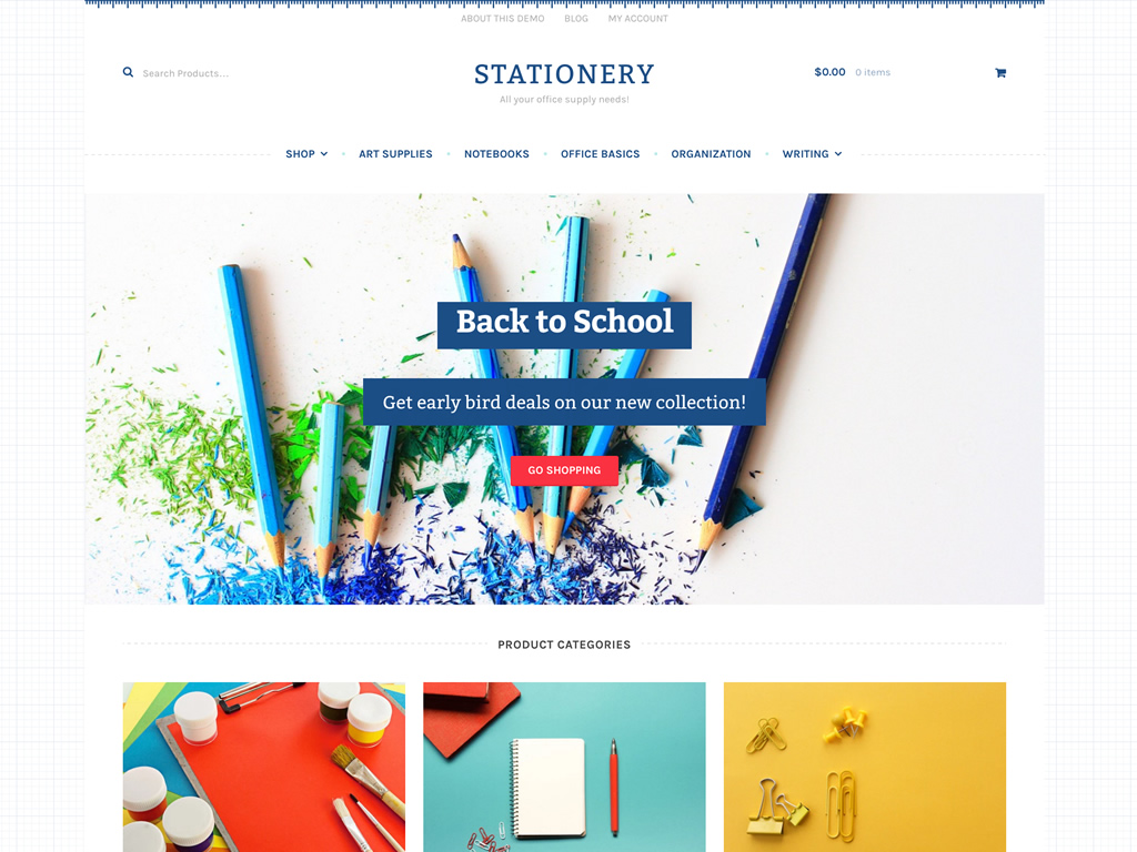 Woothemes – Stationery Storefront WooCommerce Theme
