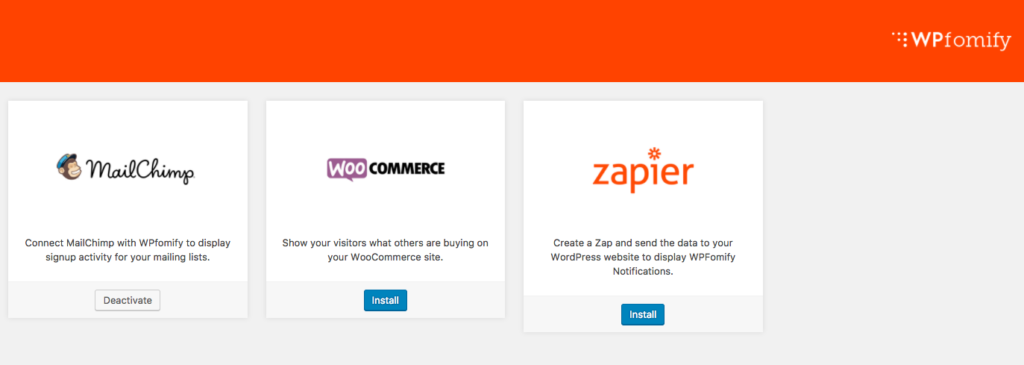 WPFomify Zapier