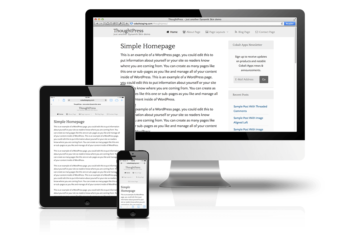 Dynamik Skin ThoughtPress