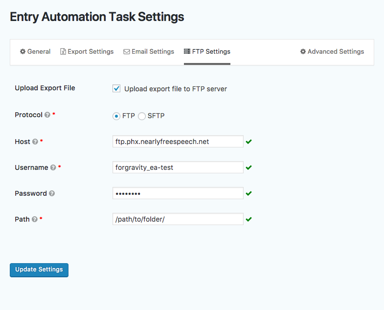 ForGravity | Entry Automation FTP