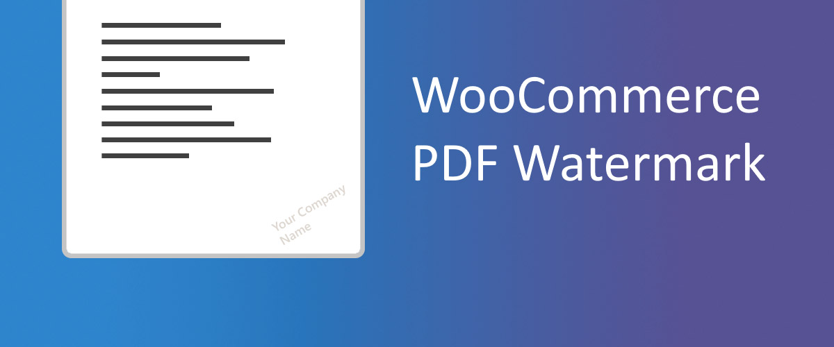 WooCommerce – PDF Watermark