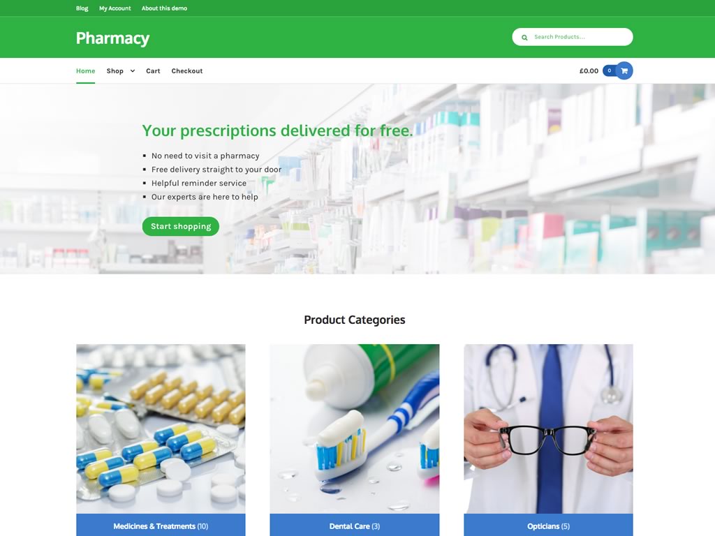 Woothemes – Pharmacy Storefront WooCommerce Theme