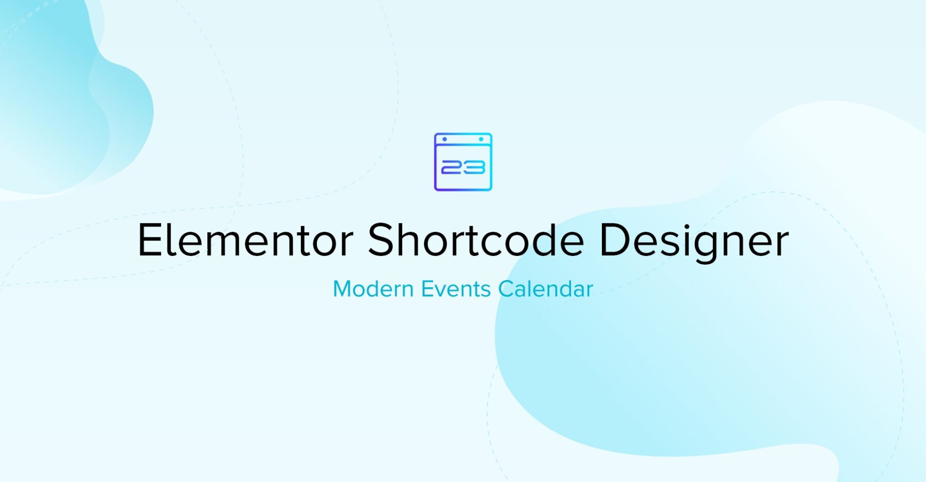 Modern Events Calendar | Elementor Shortcode Designer