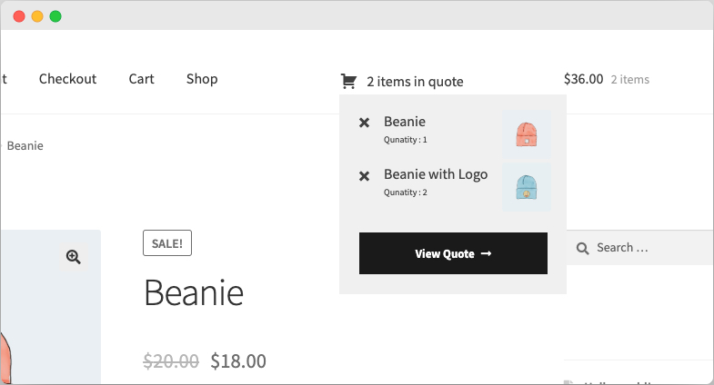 WooCommerce Request a Quote