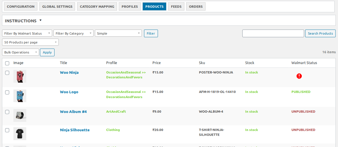 WooCommerce Walmart Integration for WooCommerce