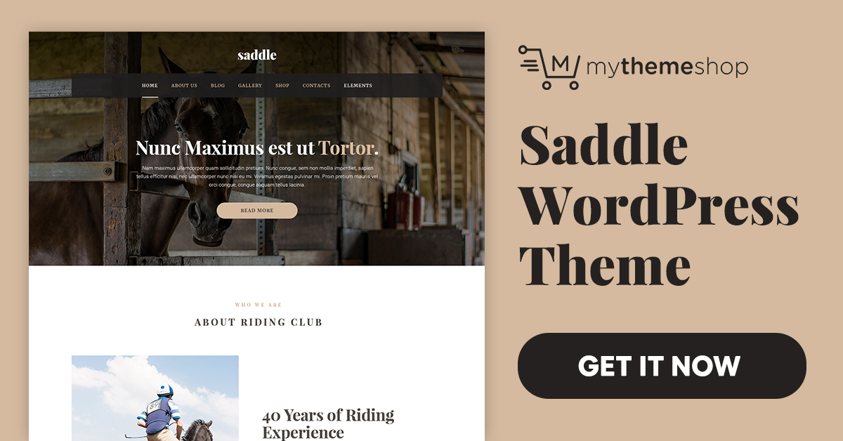 MyThemeShop Saddle