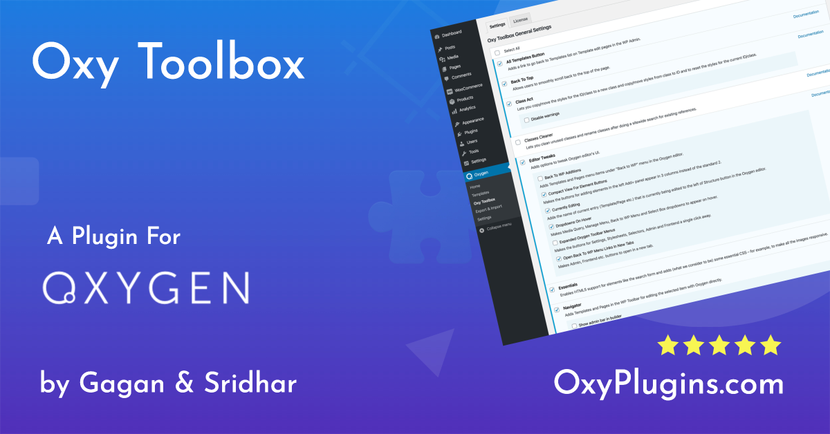 Oxy Plugins | Oxy Toolbox