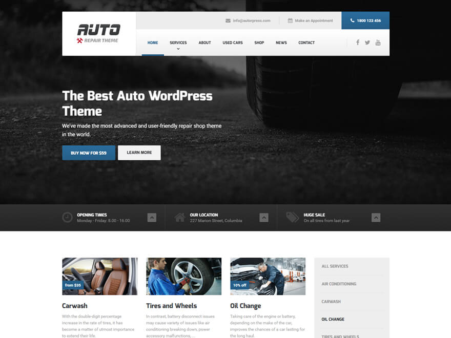 ProteusThemes Auto – Car Mechanics and Auto Repair WordPress Theme