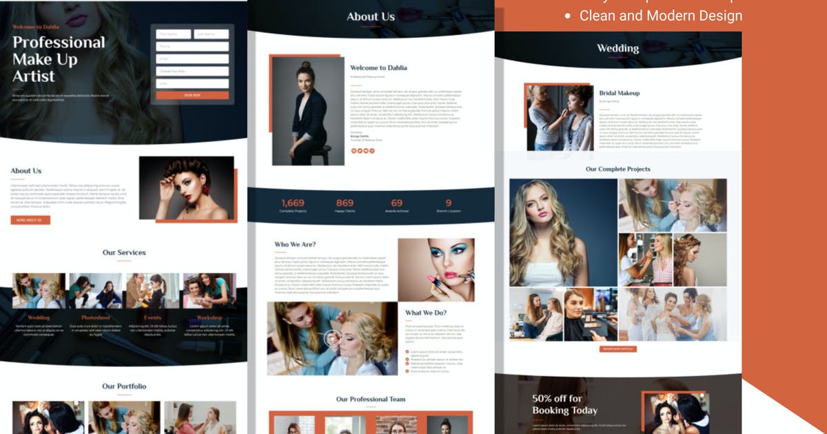 Dahlia – Beauty Business Elementor Template Kit