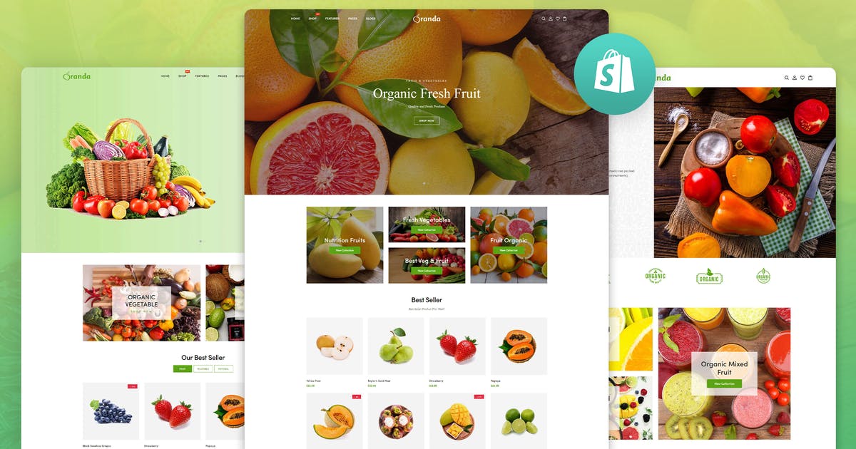 Oranda – Organic Food/Fruit/Vegetables eCommerce