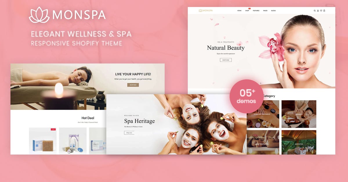 Monspa – Elegant Wellness & Spa Shopify Theme