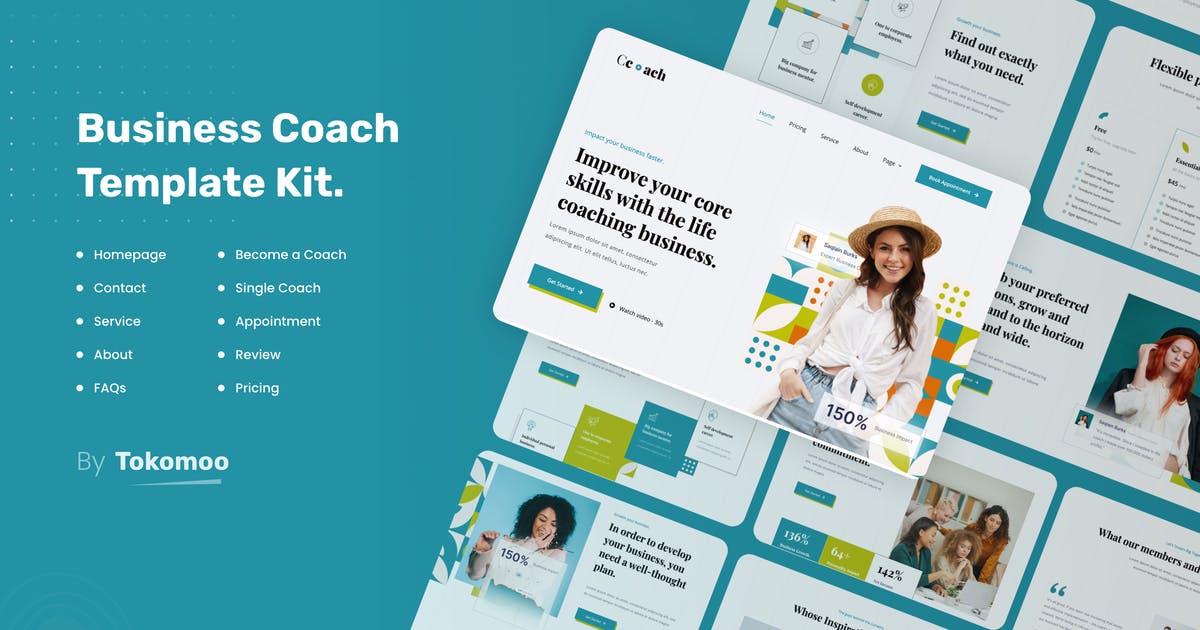 Ccoach | Business Coach Elementor Template Kit