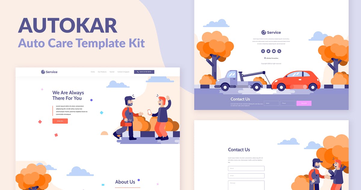 Autokar – Auto Care Elementor Template Kit