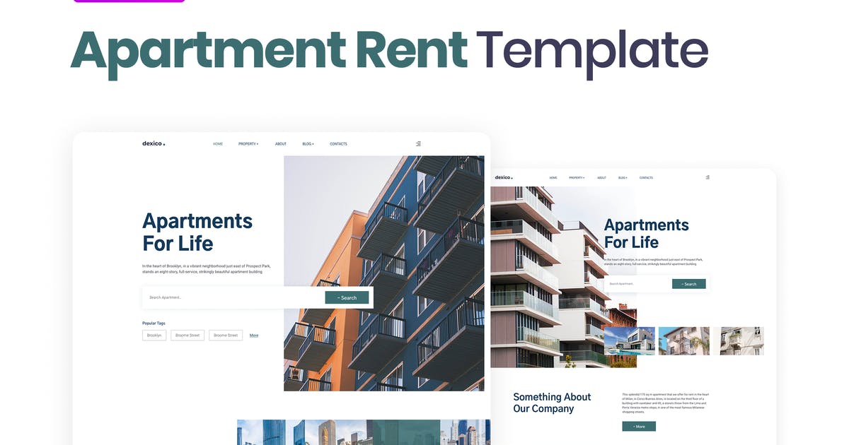Dexico – Apartment Rent Elementor Template Kit
