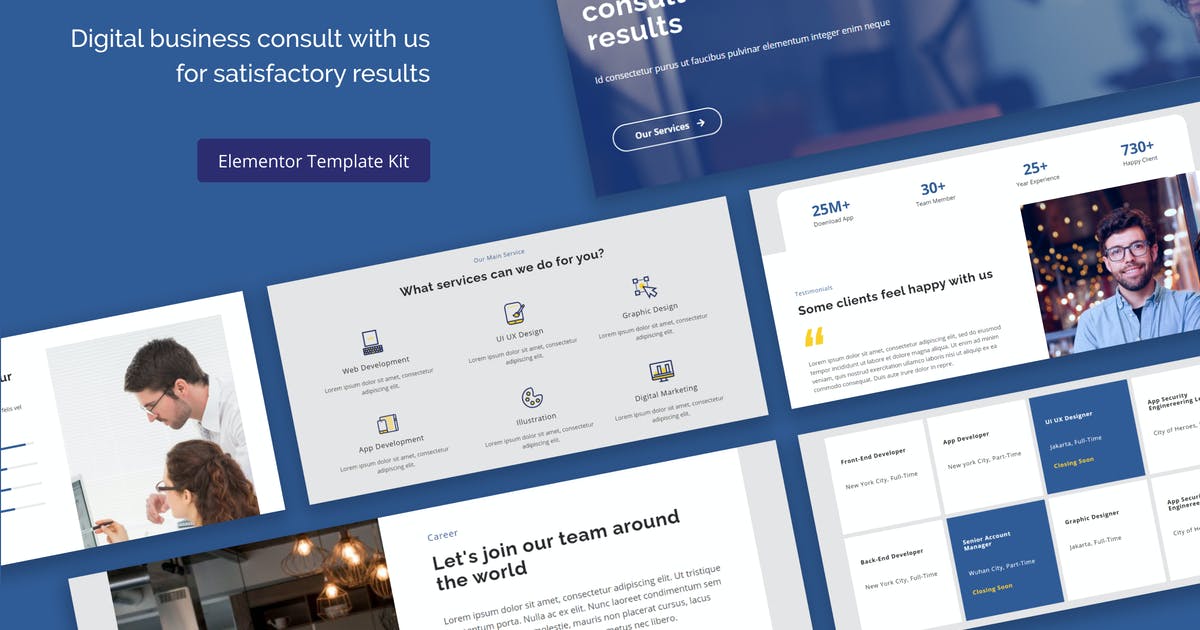 Dtech – Business Services Elementor Template Kit